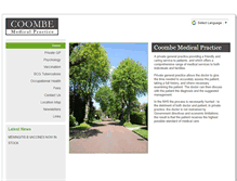 Tablet Screenshot of coombemedicalpractice.co.uk